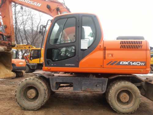   doosan dx140w 2008