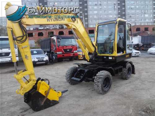 Экскаватор hyundai r555w после предпродажной подготовки.
